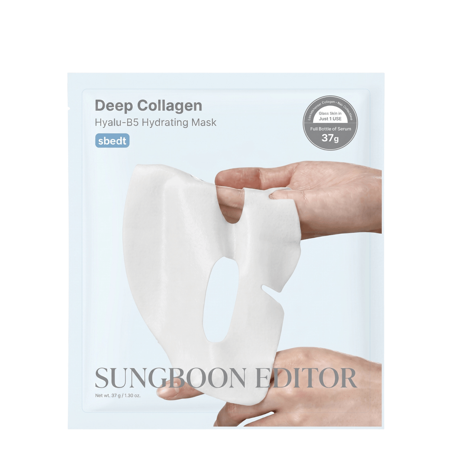 SUNGBOON EDITOR Deep Collagen Hyal-B5 Hydrating Mask drėkinanti veido kaukė 37g