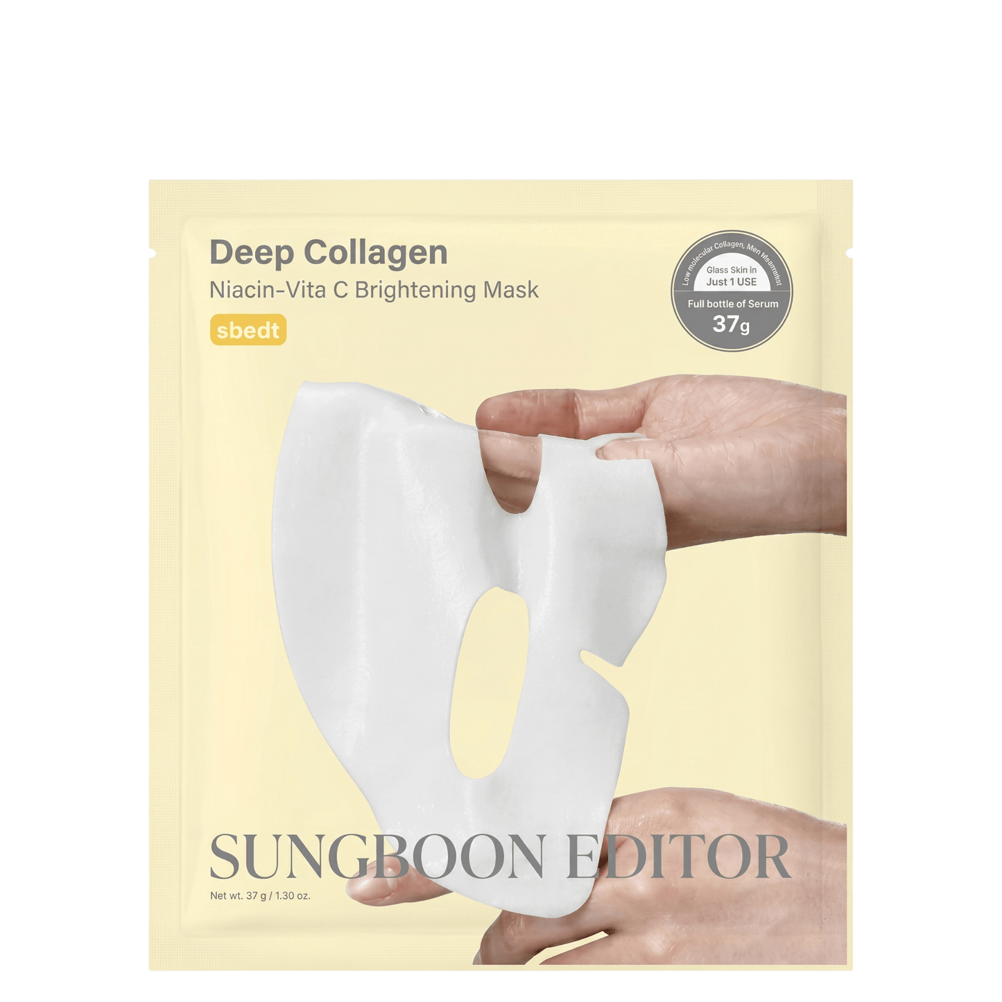 SUNGBOON EDITOR Deep Collagen Niacin Vitamin C Brightening Mask skaistinanti veido kaukė 37g