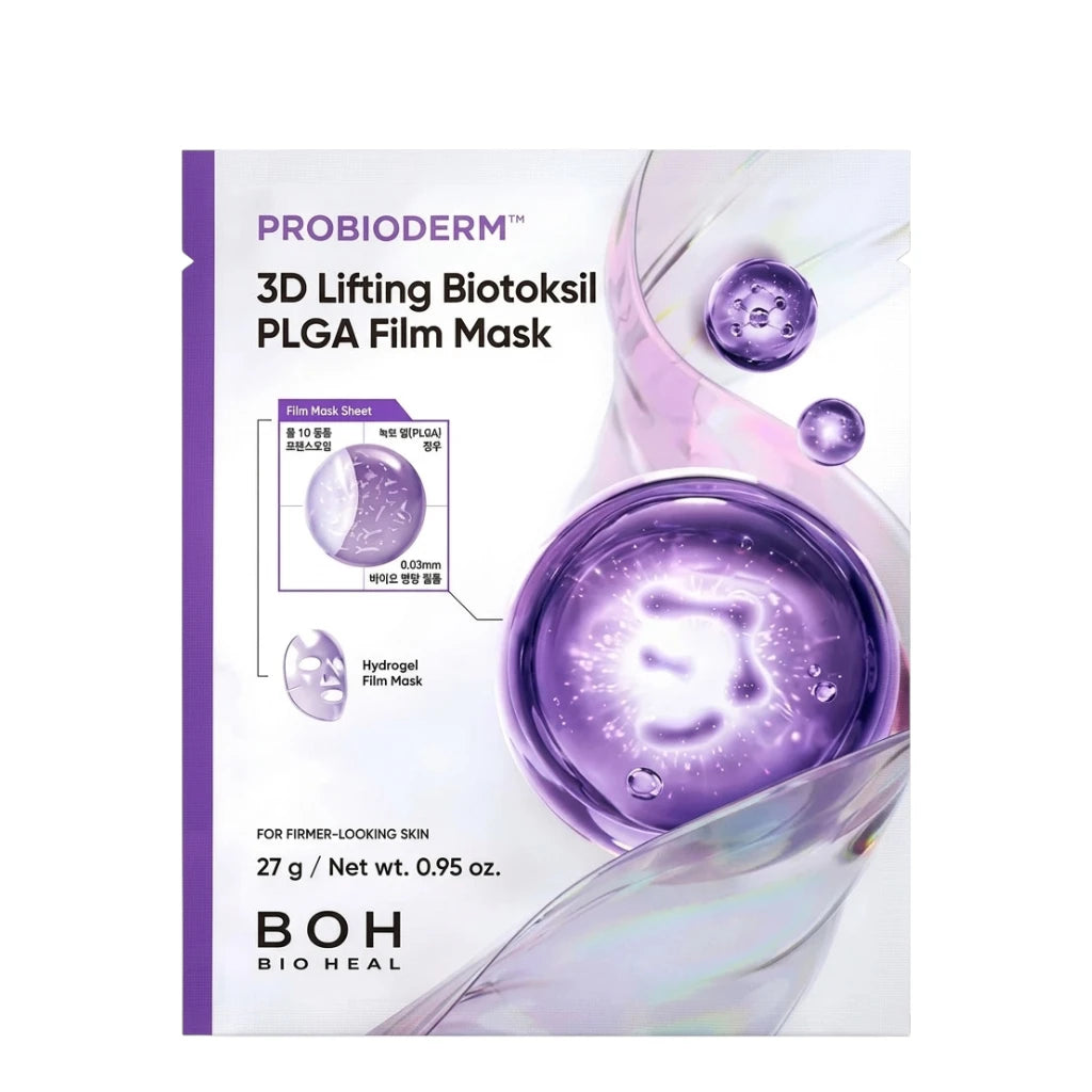 BIOHEAL BOH Probioderm 3D Lifting Biotoksil PLGA Film Mask veido kaukė 27g