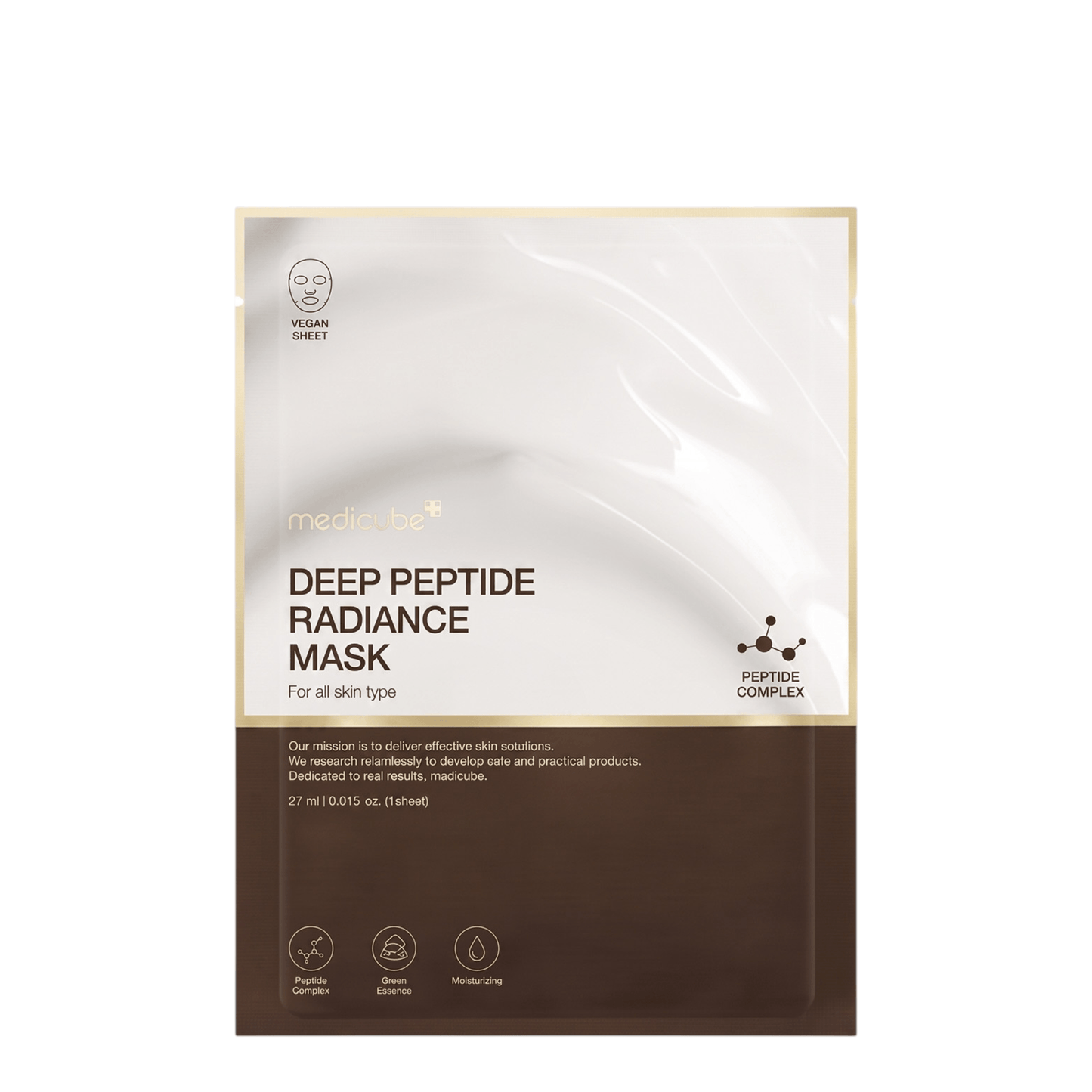 Medicube Deep Peptide Radiance Mask veido kaukė  27ml