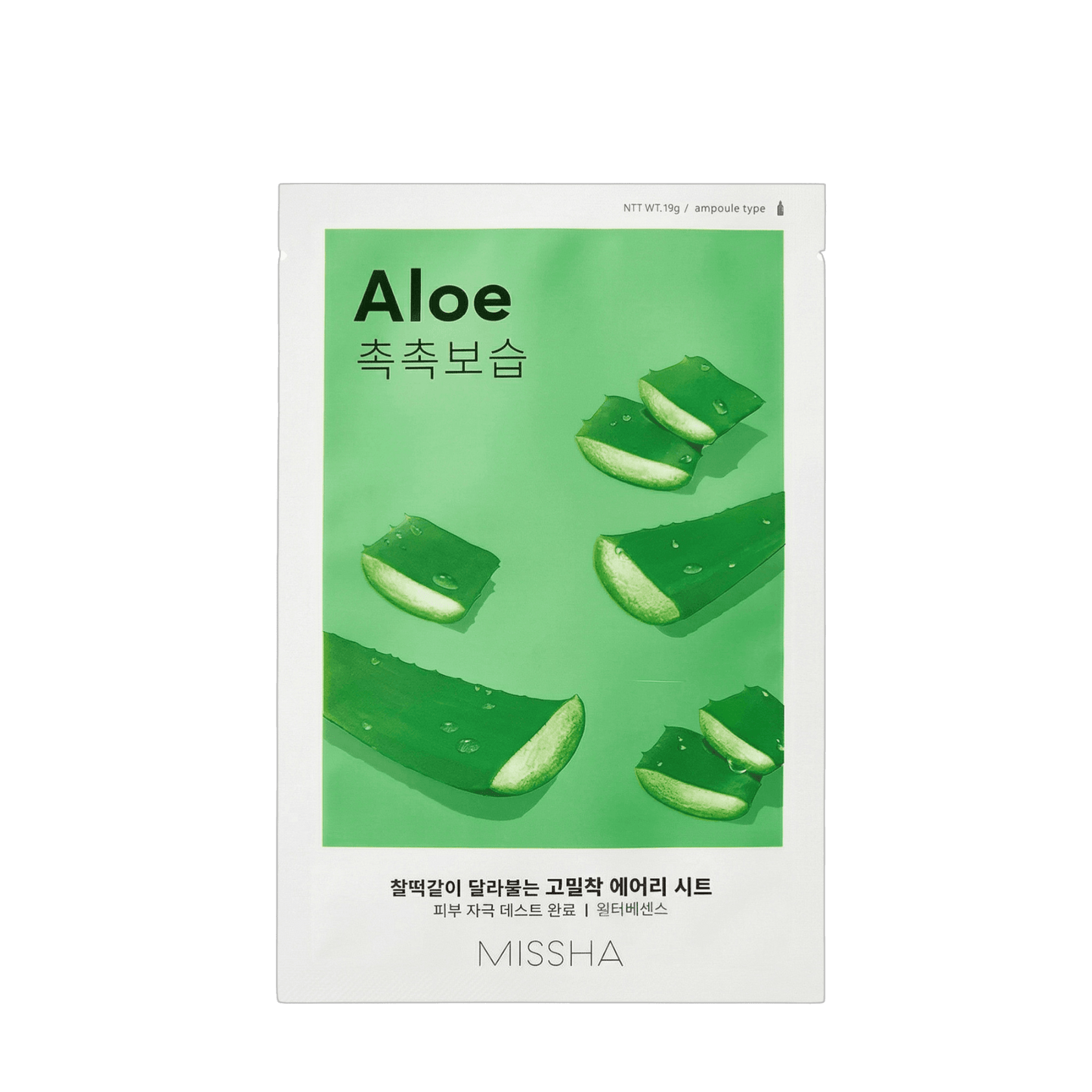 Missha Airy Fit Aloe Sheet Mask veido kaukė 19g