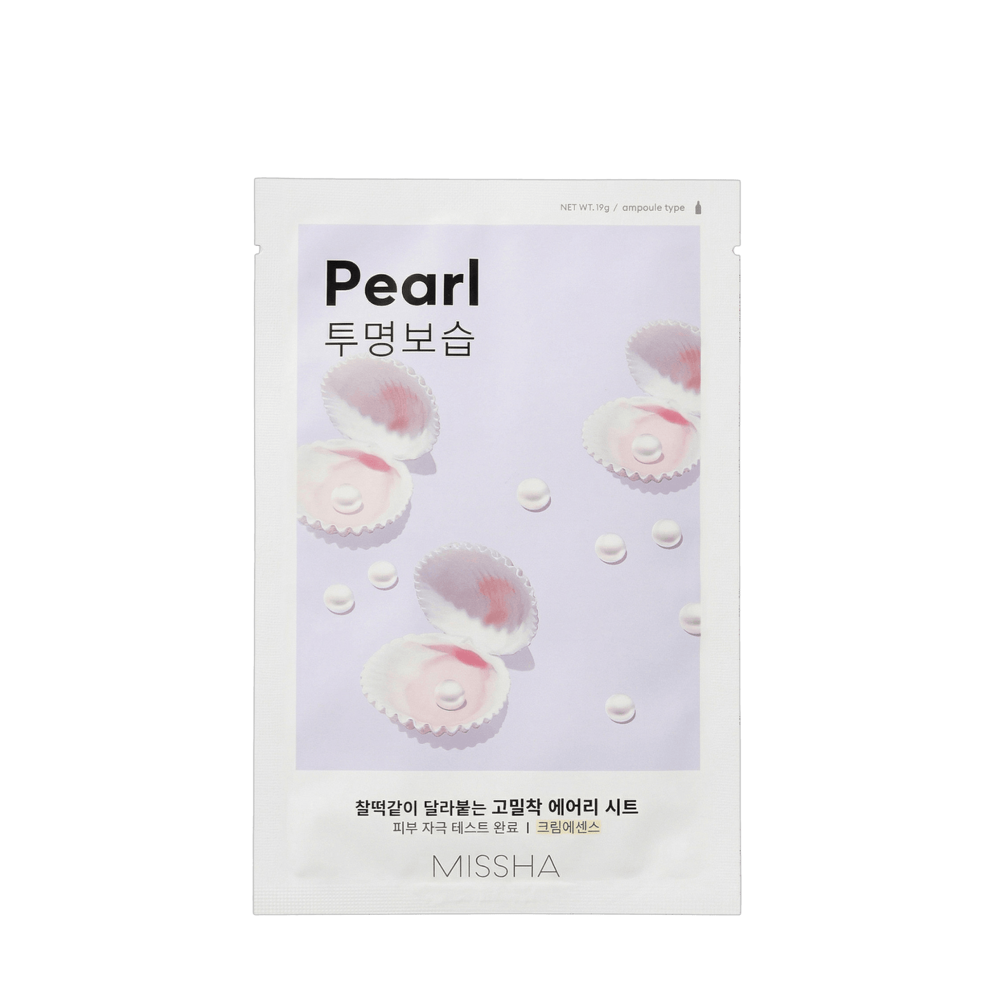 Missha Airy Fit Sheet Mask Pearl veido kaukė 19g