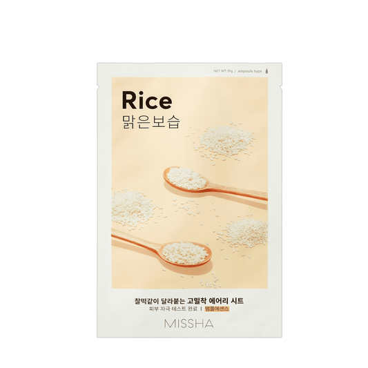 Missha Airy Fit Sheet Mask Rice veido kaukė 19g