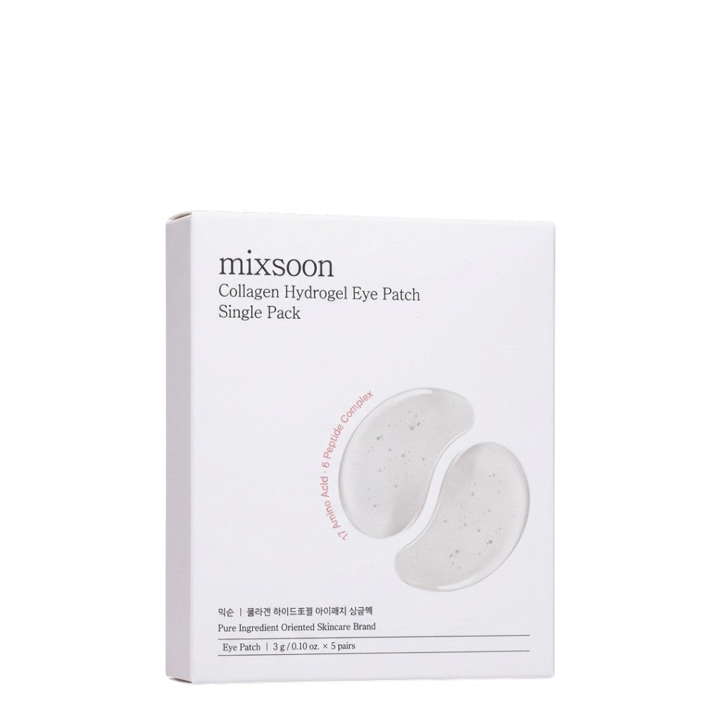 Mixsoon Collagen Hydrogel Eye Patch Single Pack paakių kaukės