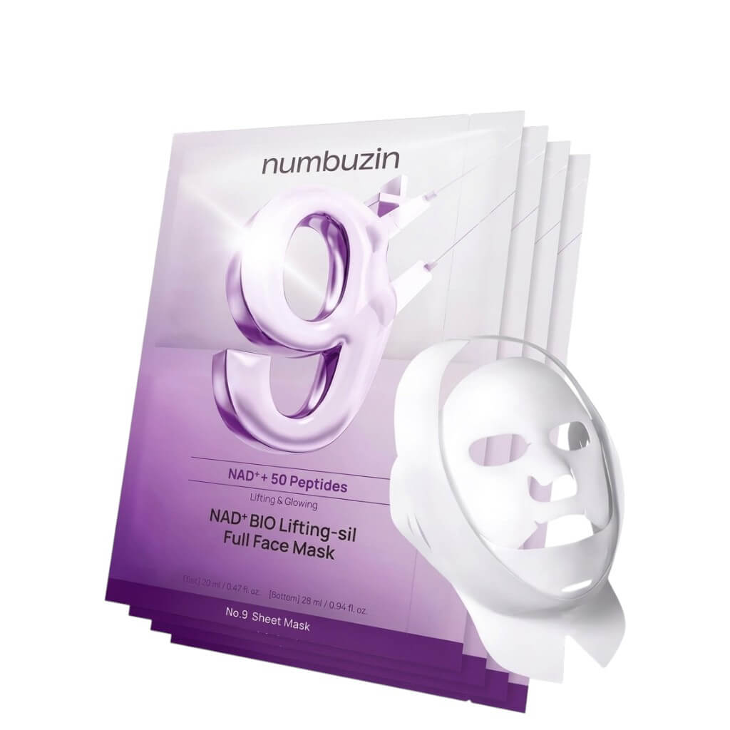 Numbuzin No. 9 NAD+ BIO Lifting-sil Full Face Mask Set veido kaukių rinkinys