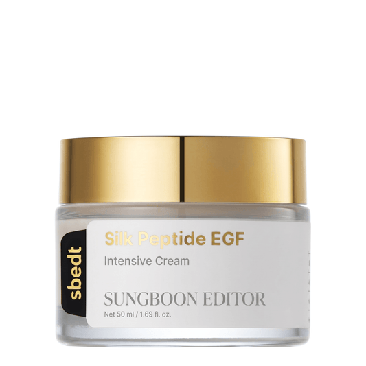 SUNGBOON EDITOR Silk Peptide EGF Intensive Cream stangrinantis veido kremas 50ml
