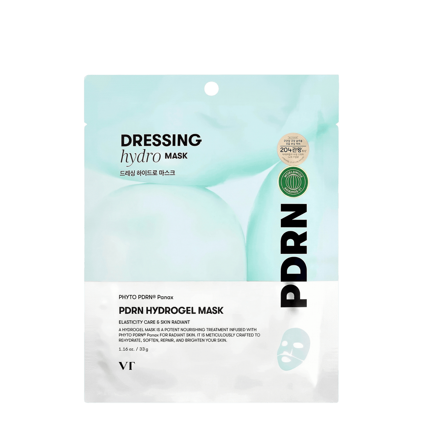 VT Cosmetics PDRN Hydrogel Mask veido kaukė 33g