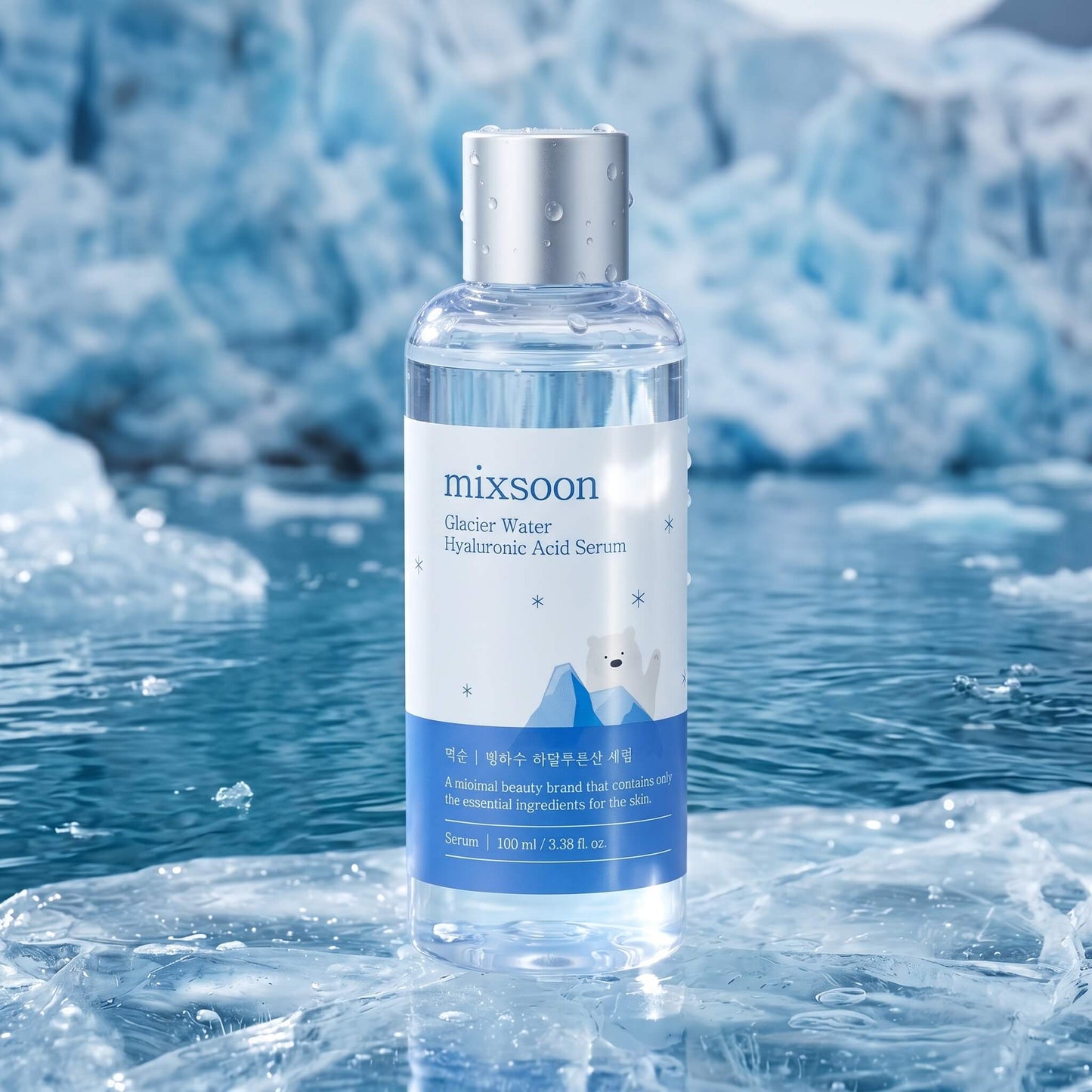 Mixsoon Glacier Water Hyaluronic Acid Serum drėkinantis veido serumas 100ml